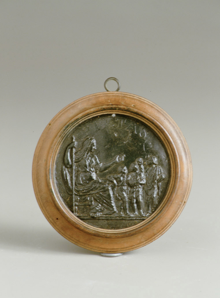 allegoria della Pietà (medaglia) - bottega marchigiana (sec. XIX)