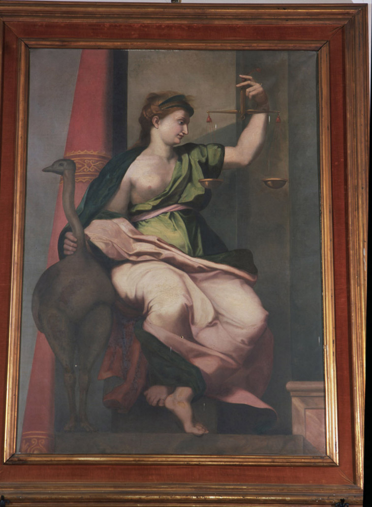 allegoria della Giustizia (dipinto) - ambito Italia centrale (sec. XVIII)