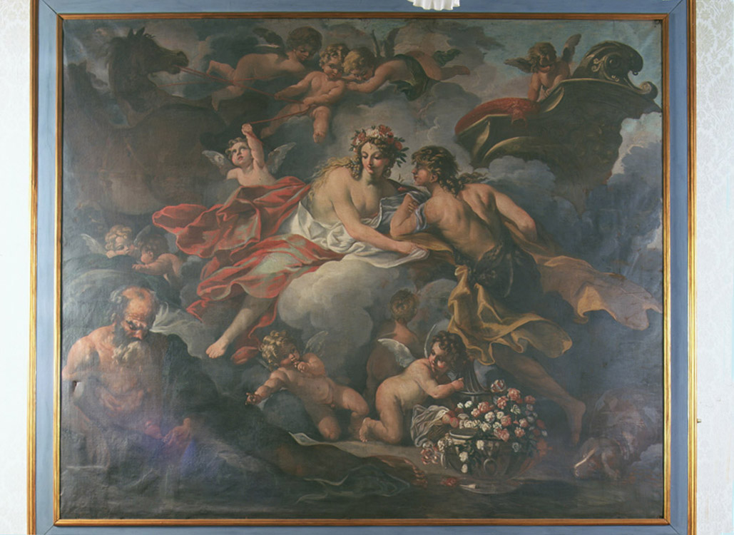 Amore, Cefalo e Titone (dipinto) - ambito Italia centrale (prima metà sec. XVIII)