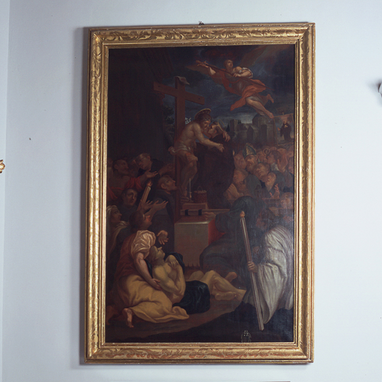 miracolo di San Nicola da Tolentino (dipinto) di Anastasi Giovanni (attribuito) (fine/inizio secc. XVII/ XVIII)