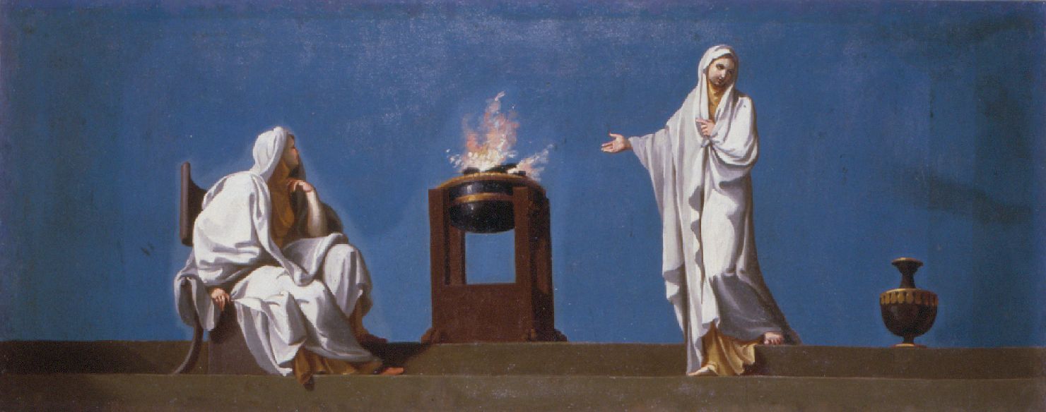 Giunone e Semele (dipinto, serie) di Lucatelli Giuseppe (sec. XVIII)