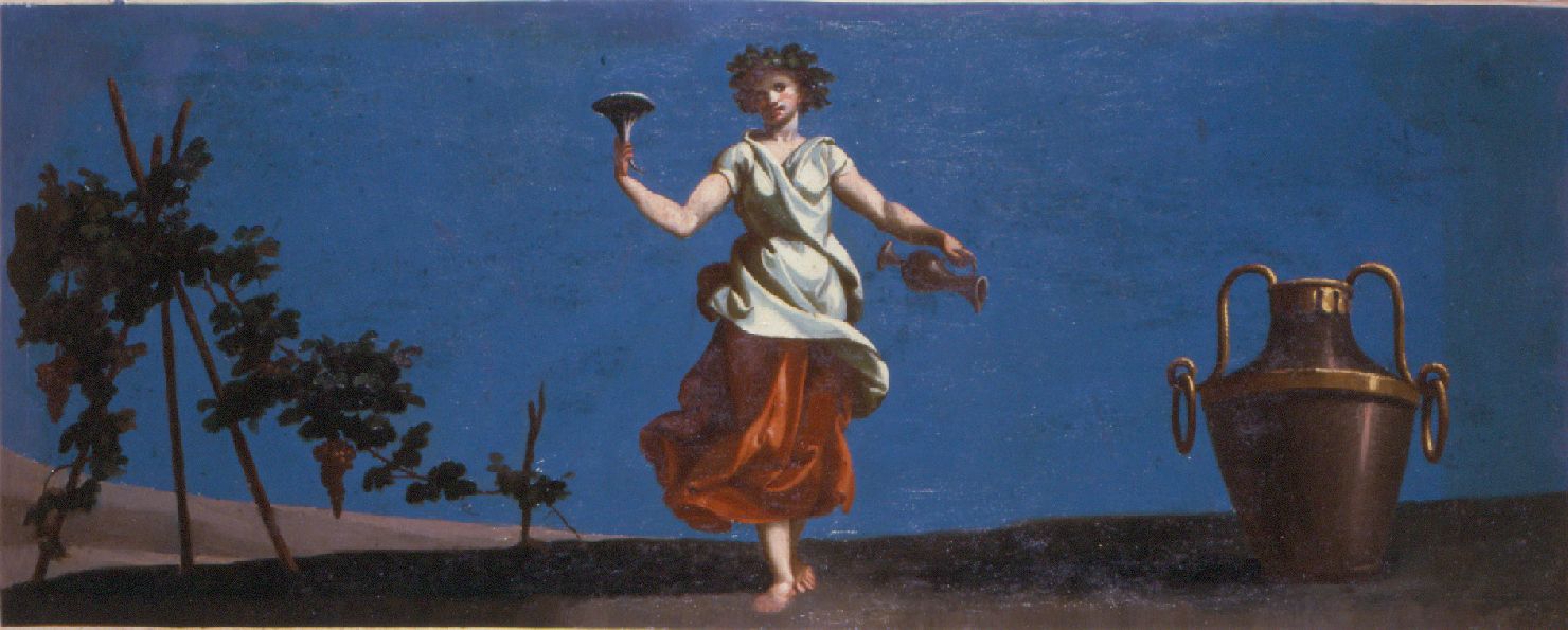 Bacco (dipinto, serie) di Lucatelli Giuseppe (sec. XVIII)