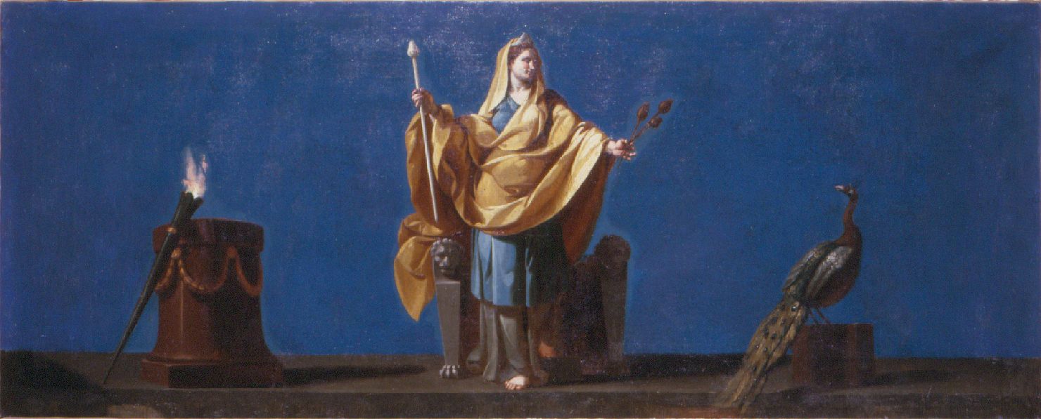 Giunone (dipinto, serie) di Lucatelli Giuseppe (sec. XVIII)