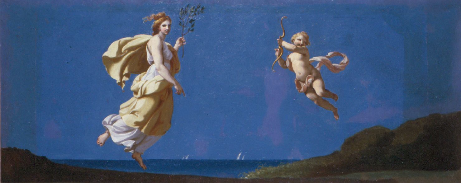 Venere e Cupido (dipinto, serie) di Lucatelli Giuseppe (sec. XVIII)