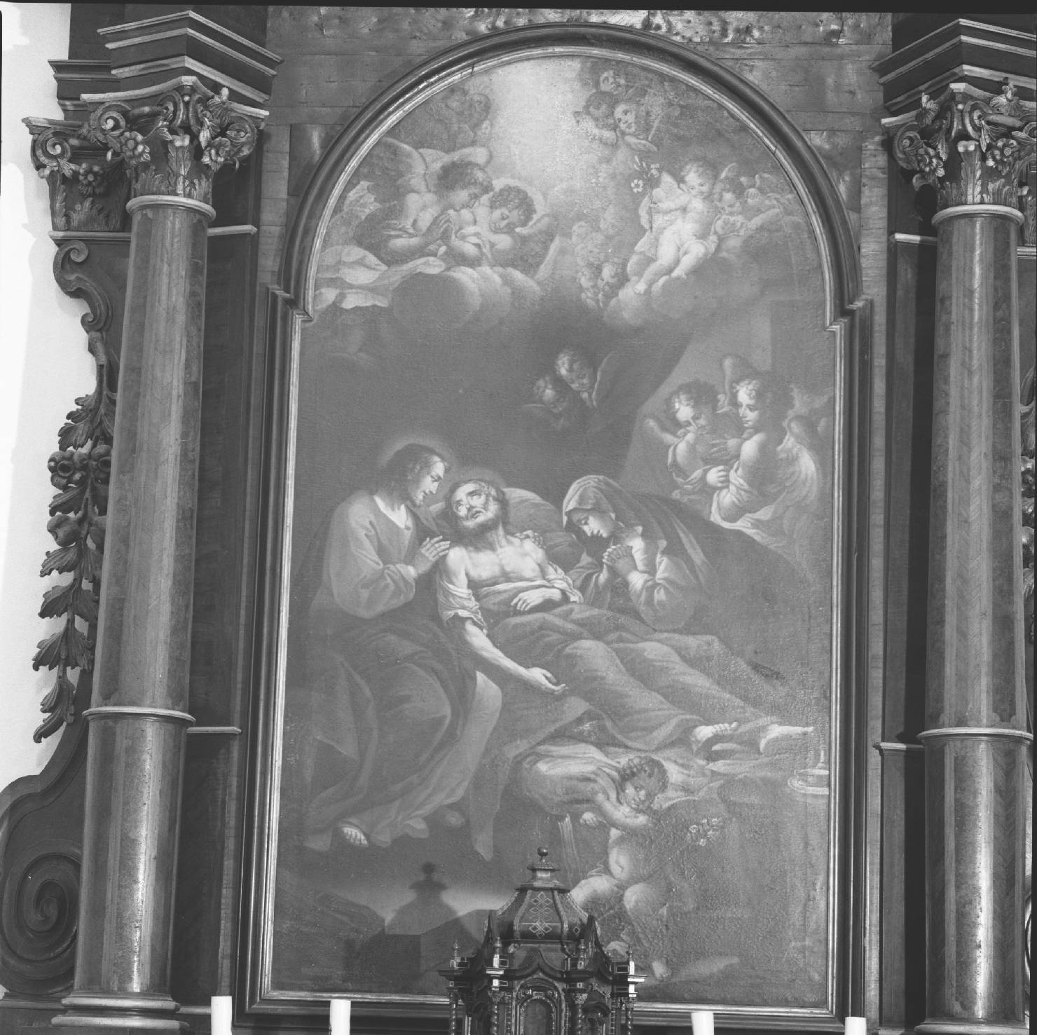 morte di San Giuseppe (dipinto) di Ricci Filippo (sec. XVIII)