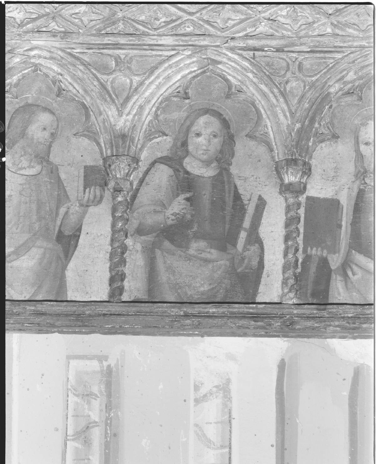figura di apostolo (scomparto di polittico) di Presutti Giuliano detto Giuliano da Fano (sec. XVI)