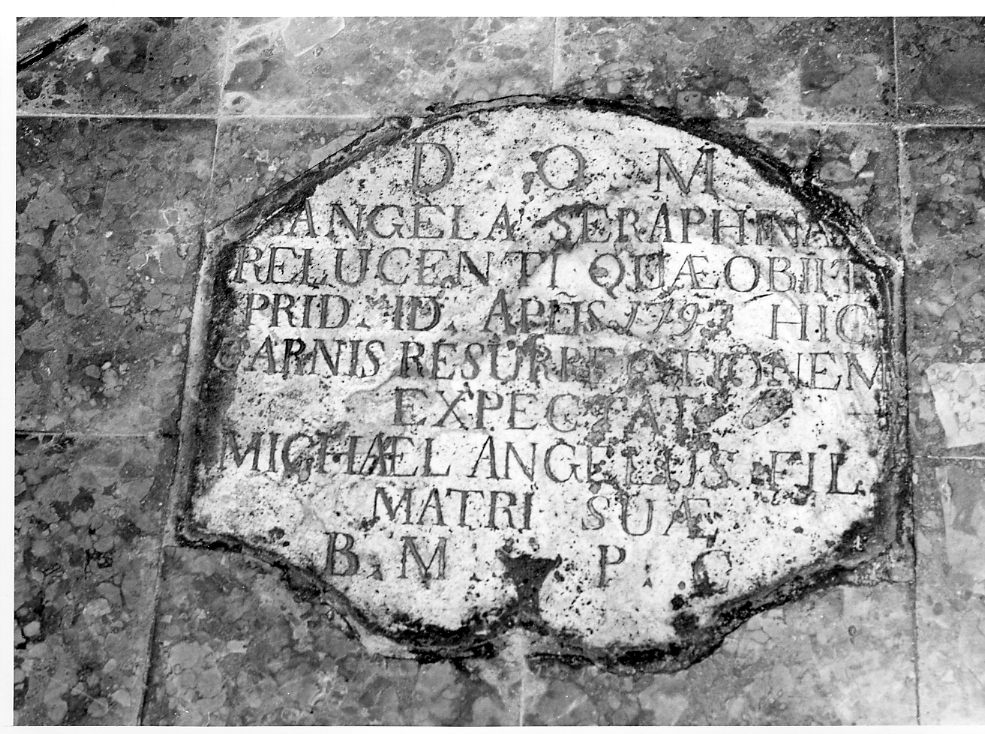 lapide - bottega marchigiana (sec. XVIII)