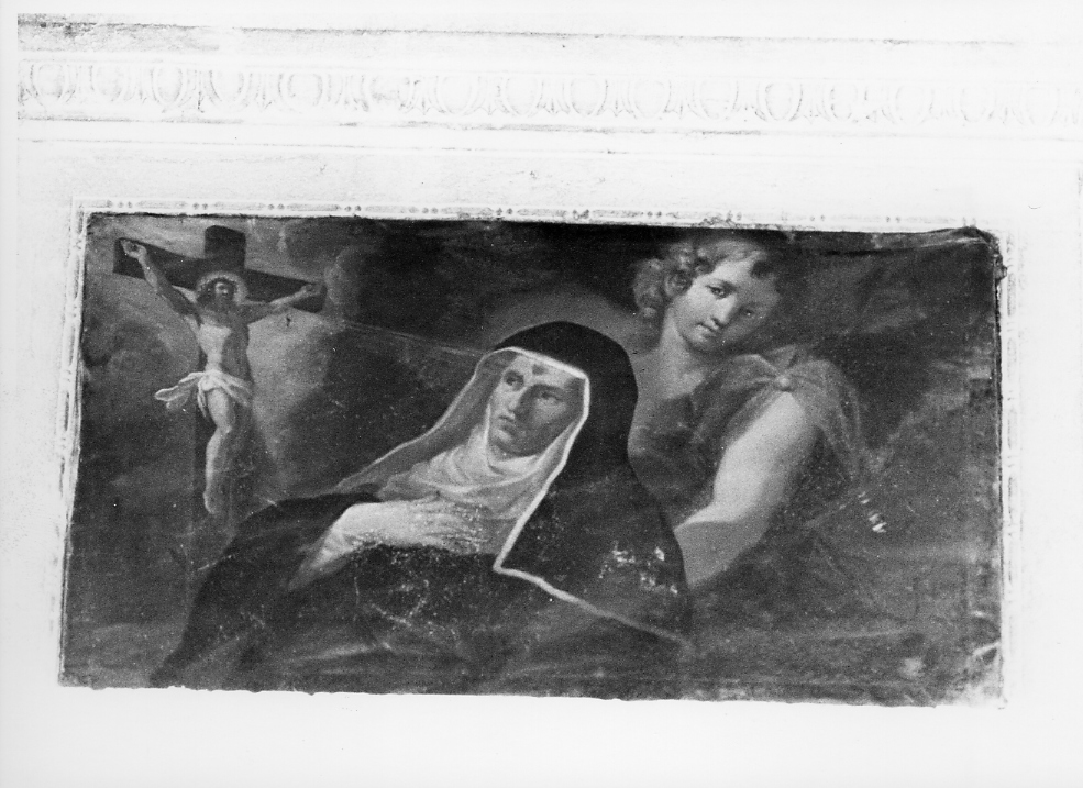 Santa Caterina da Siena riceve le stimmate (dipinto) di Nardini Tommaso (fine/inizio secc. XVII/ XVIII)
