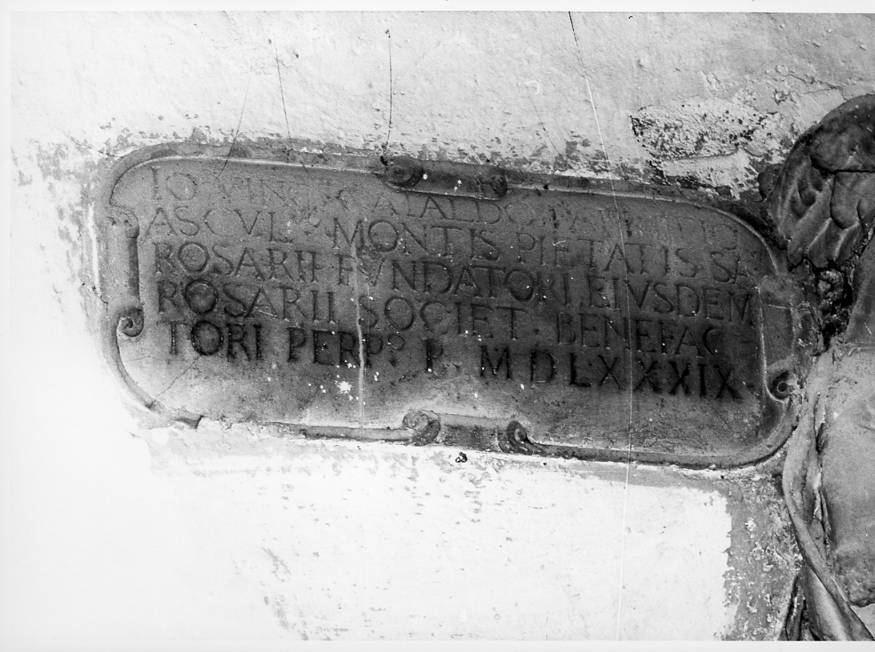 lapide - bottega marchigiana (sec. XVI)