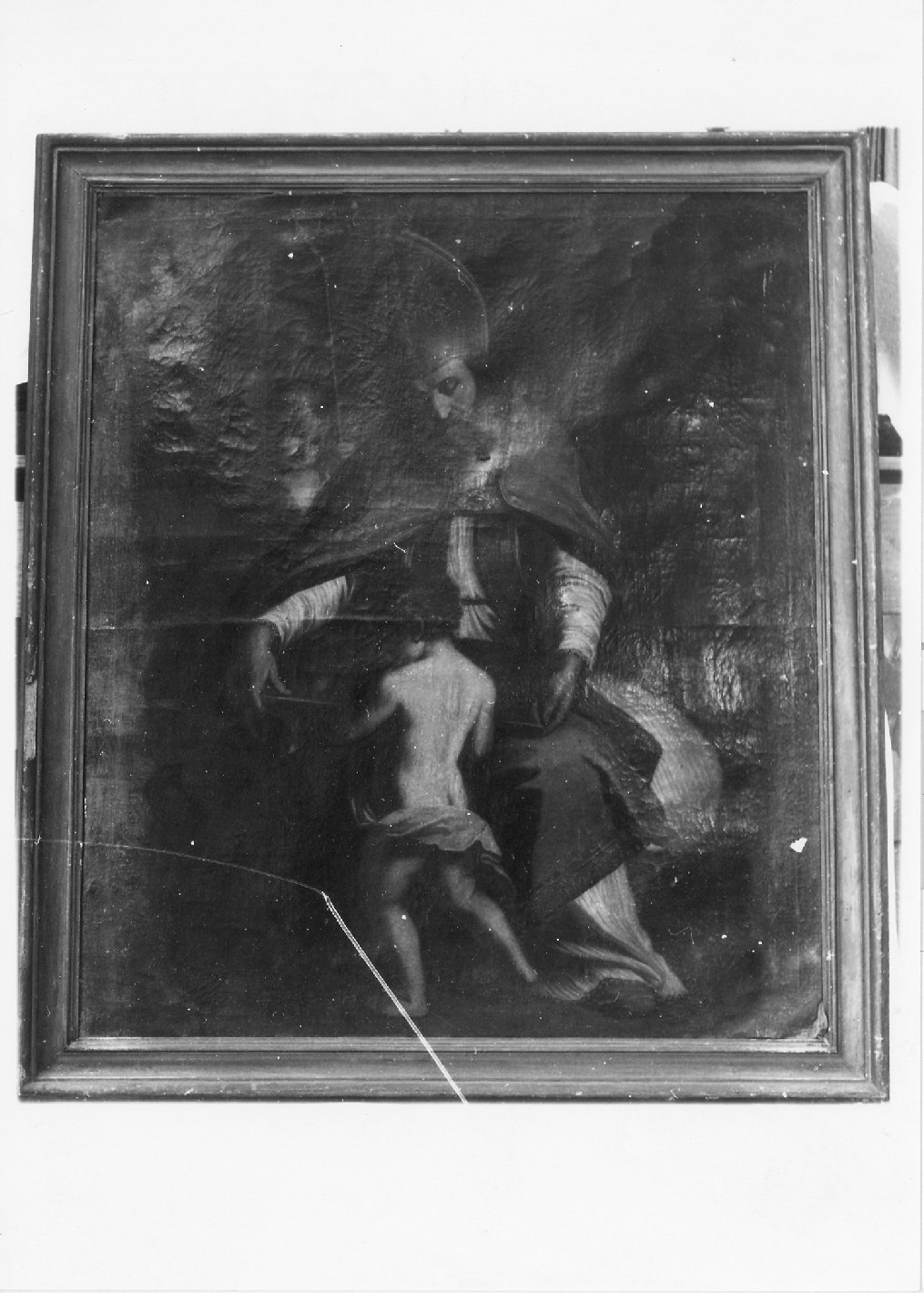 San Paterniano accoglie la città di Fano (dipinto) di Ceccarini Sebastiano (attribuito) (sec. XVIII)