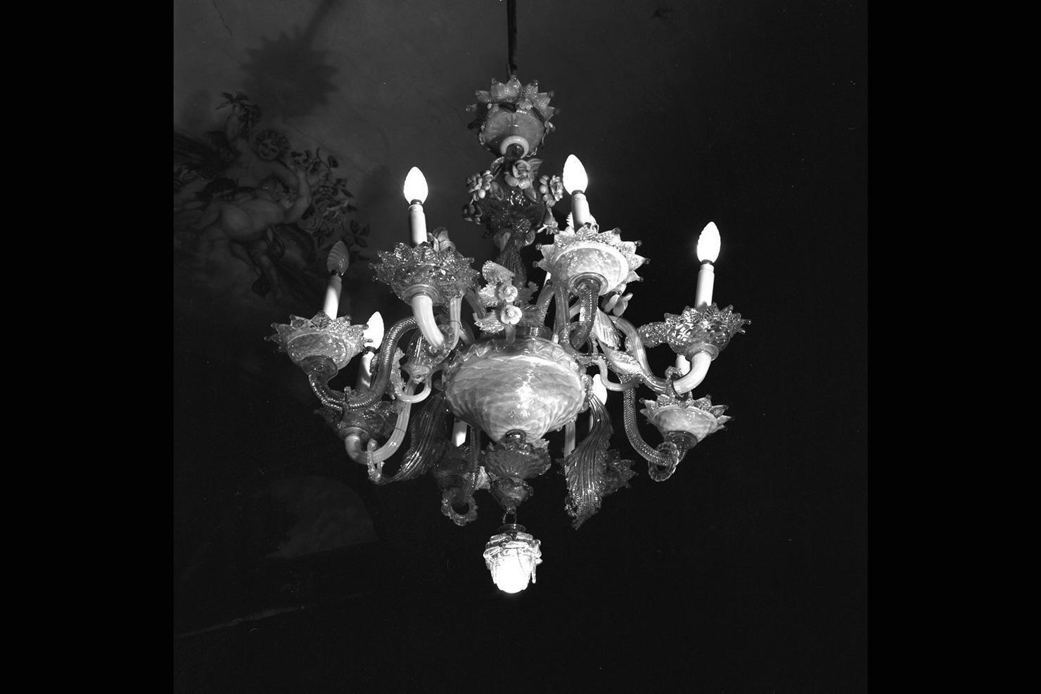 lampadario - a bracci - manifattura di Murano (seconda metà sec. XIX)
