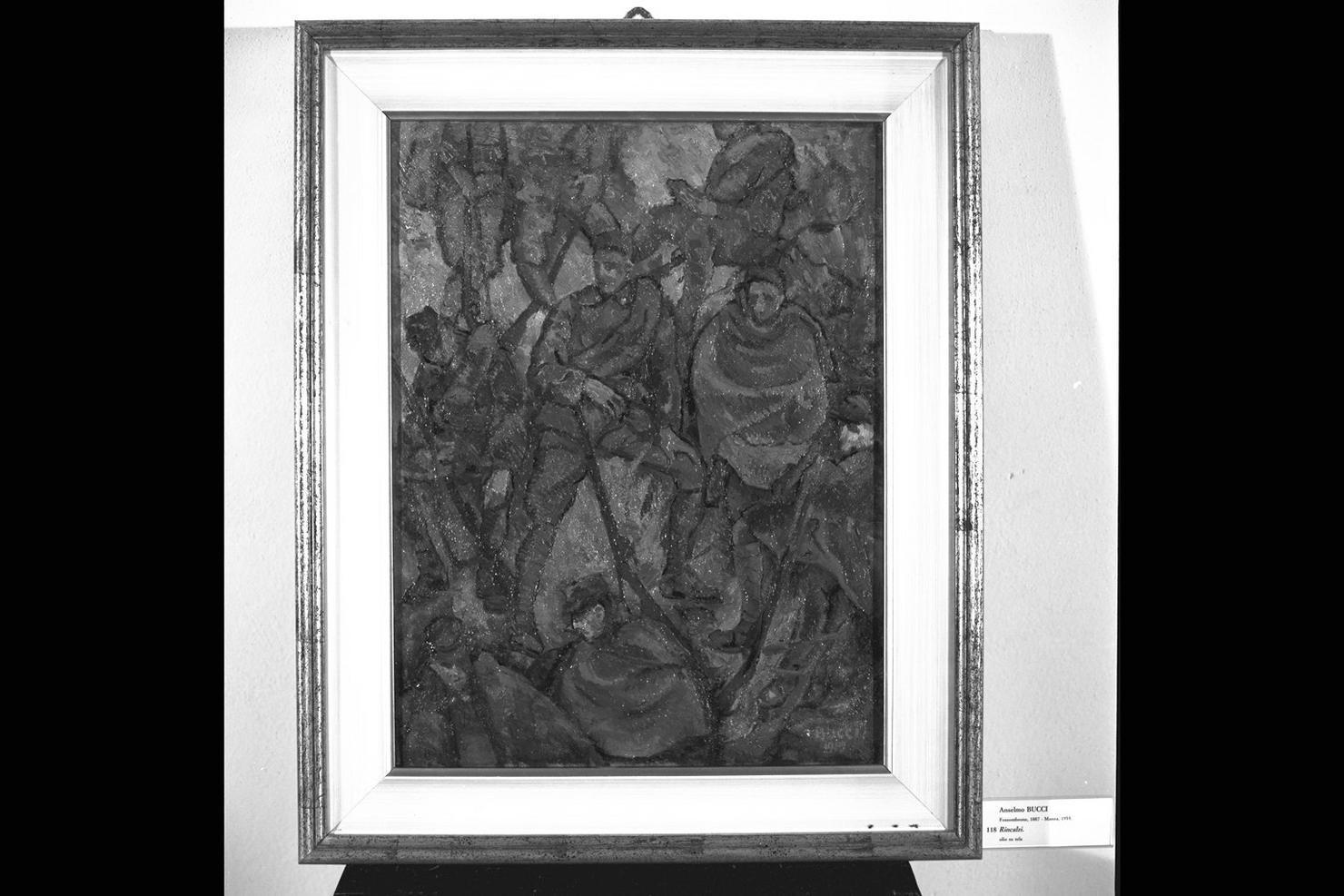 Rincalzi, soldati (dipinto) di Bucci Anselmo (sec. XX)