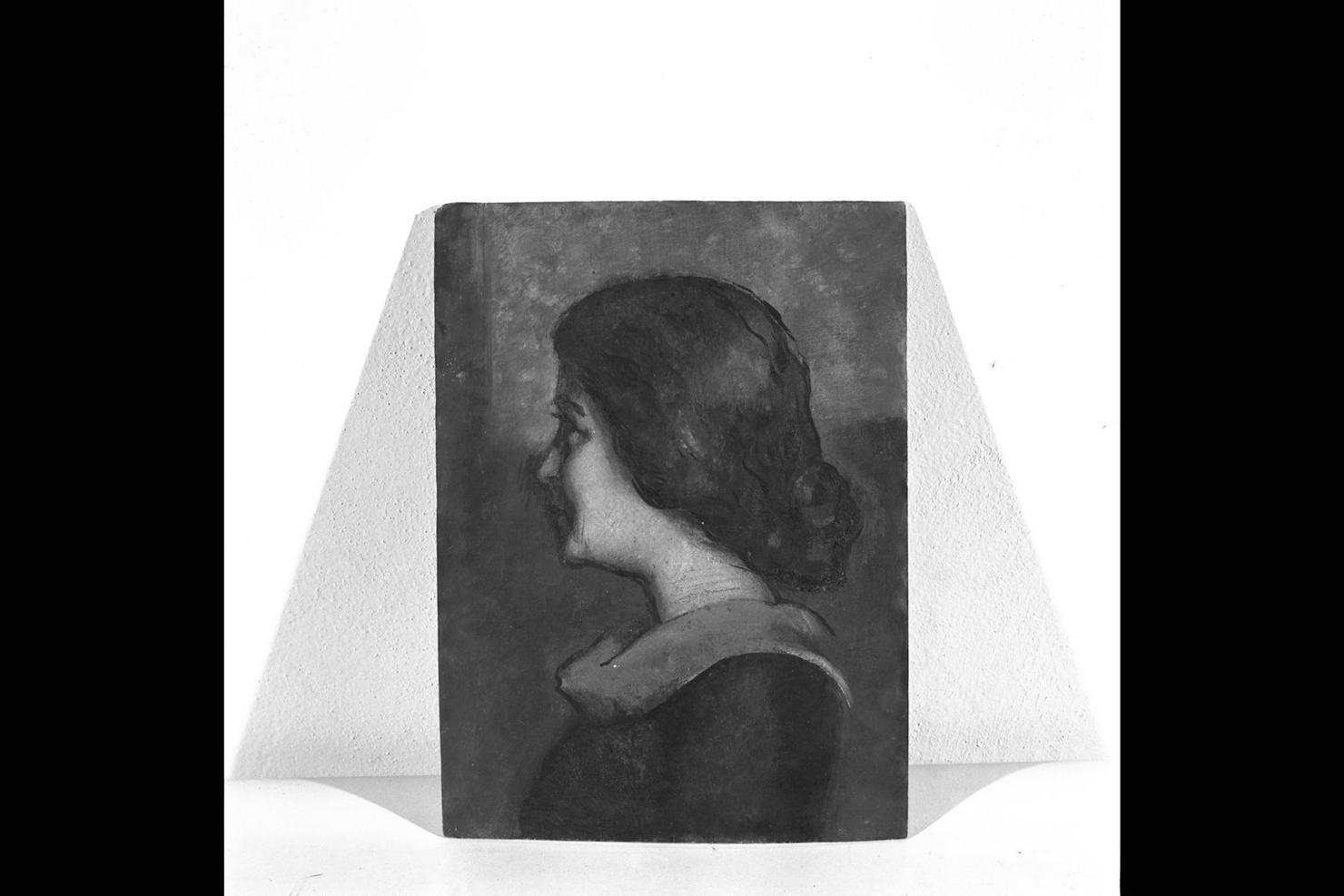 Maria Craveri, ritratto di donna di profilo (dipinto) di Bucci Anselmo (sec. XX)