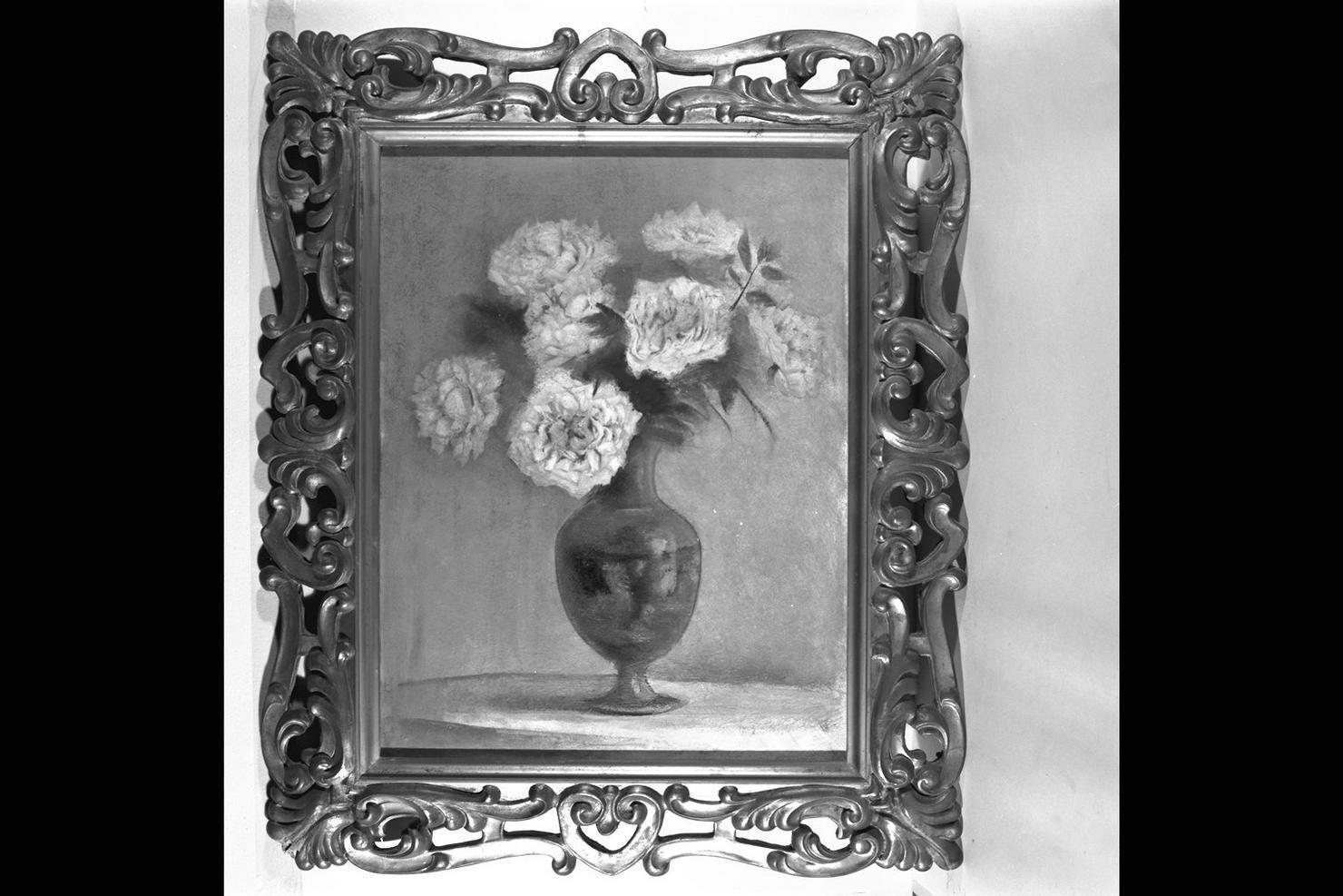 vaso con fiori (dipinto) di Cesarini Giuseppe (sec. XX)
