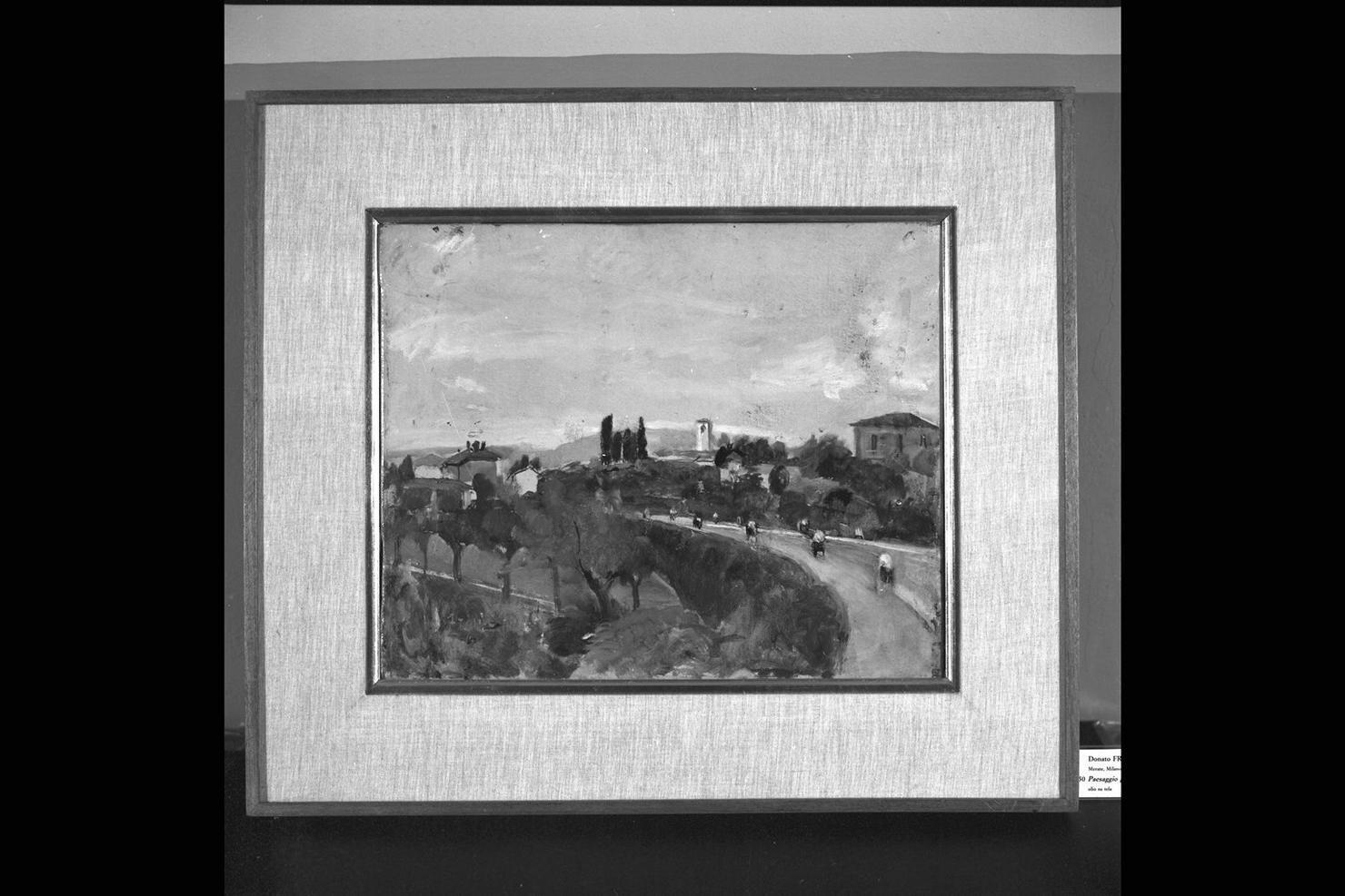 Sabbioncello, paesaggio padano (dipinto) di Frisia Donato (sec. XX)