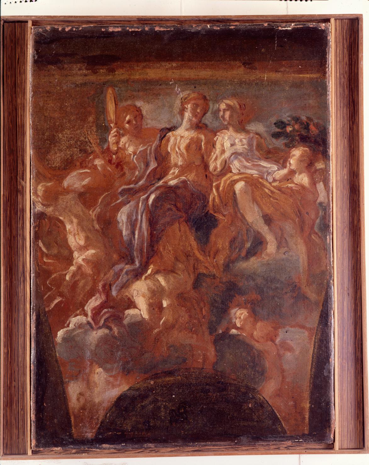 impresa dell'accademico dei Catenati Angelo Giardini (dipinto) - ambito marchigiano (sec. XVII)
