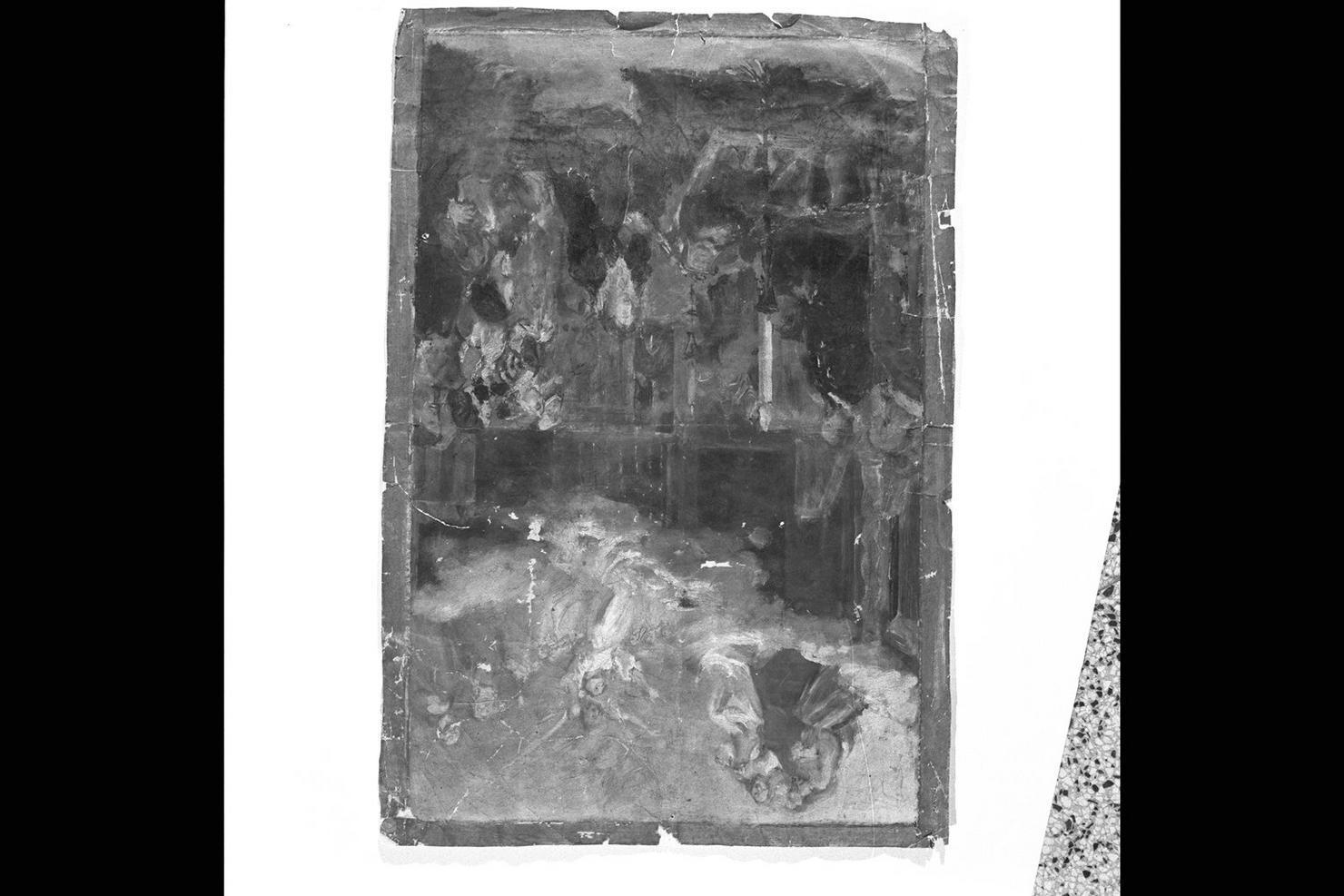 morte di una Santa monaca (dipinto) di Orazi Orazio (fine/inizio secc. XIX/ XX)