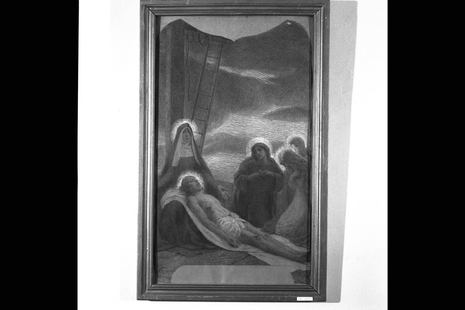 deposizione di Cristo dalla croce (dipinto) di Biagetti Biagio (sec. XX)