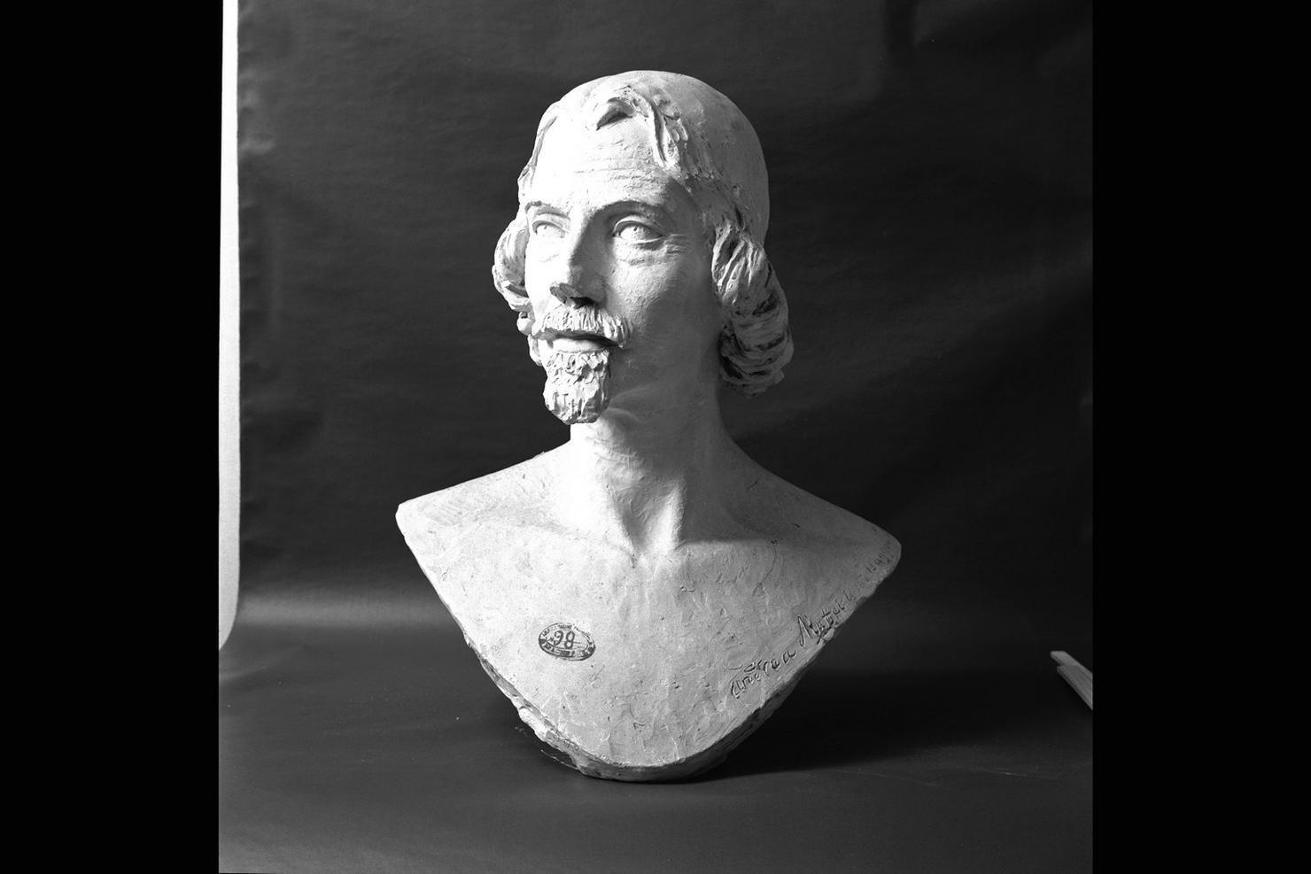 ritratto di Andrea Maffei (busto) di Tassara Giovanni Battista (sec. XIX)