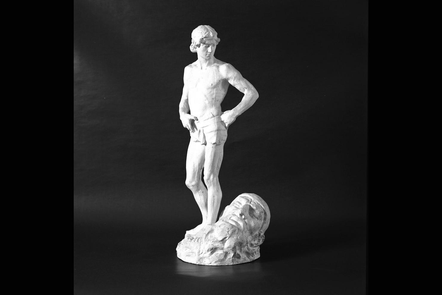 David con la testa di Golia (statuetta) di De Angelis Giuseppe (sec. XX)