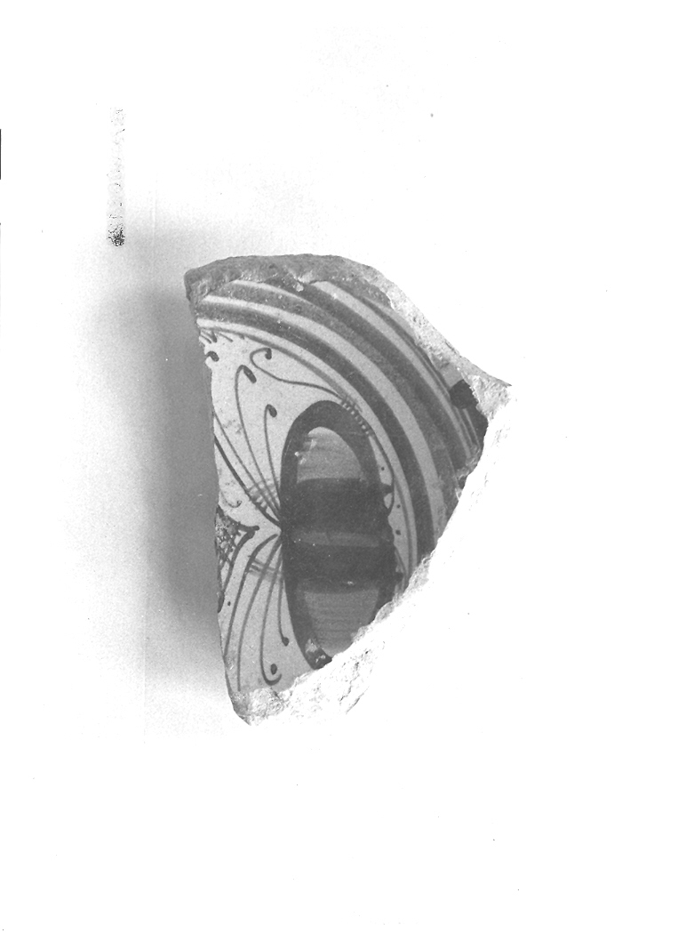 piatto, frammento - bottega faentina (sec. XV)
