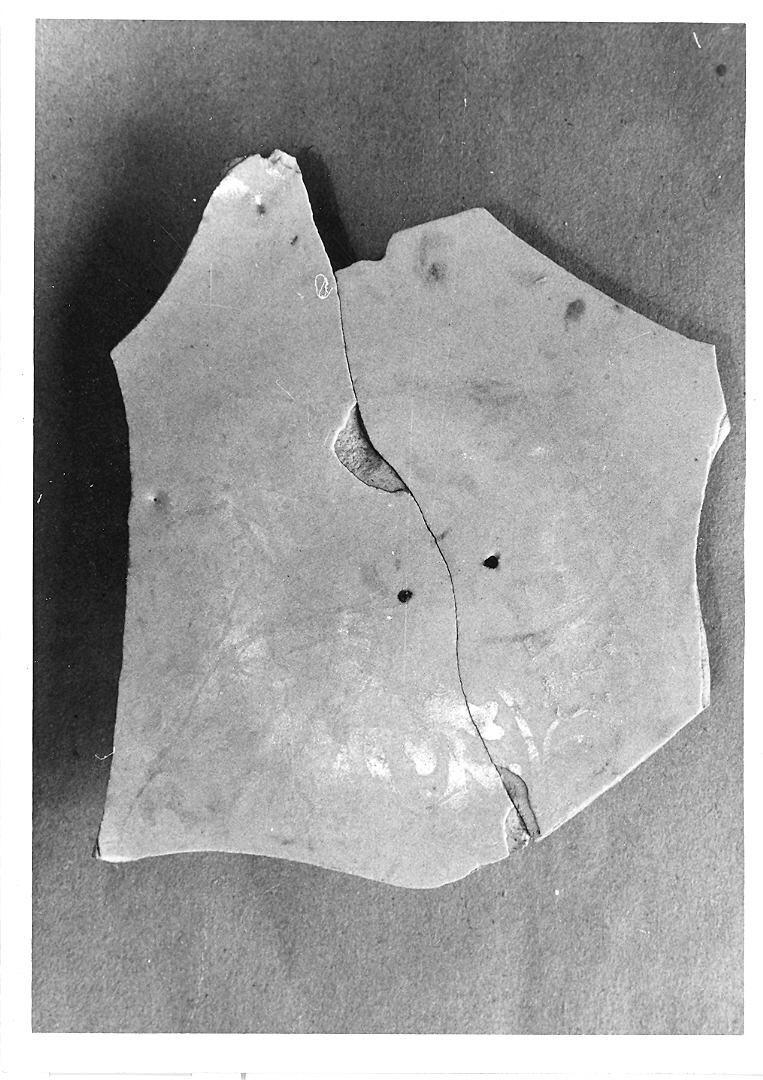 piatto, frammento - bottega valenciana (sec. XVI)