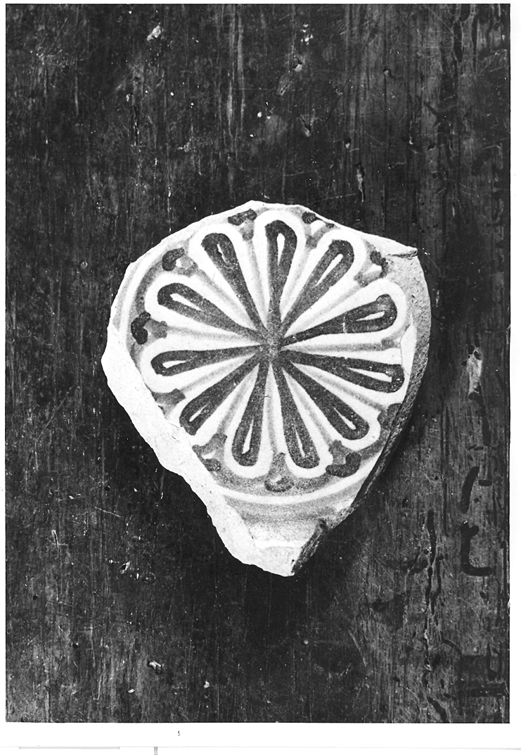 piatto, frammento - bottega derutese (prima metà sec. XVI)