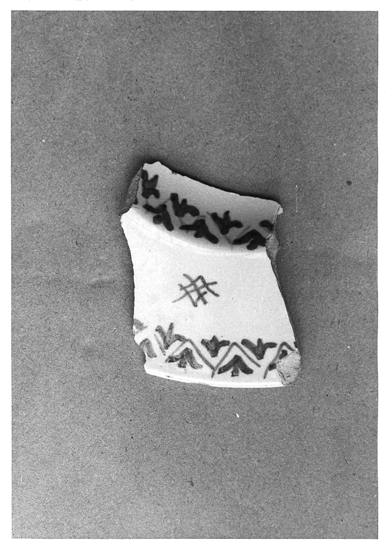 piatto, frammento - bottega derutese (prima metà sec. XVI)