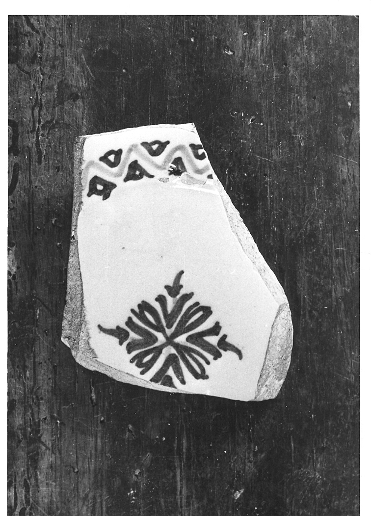 piatto, frammento - bottega derutese (prima metà sec. XVI)