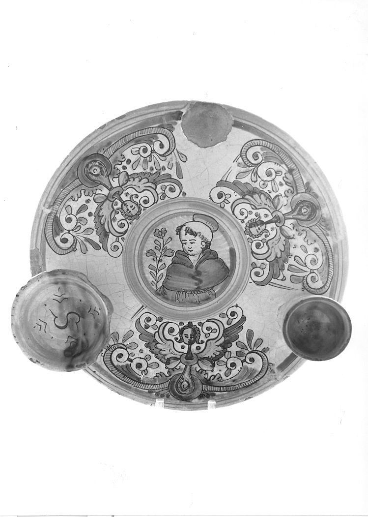 piattello - bottega derutese (sec. XVI)