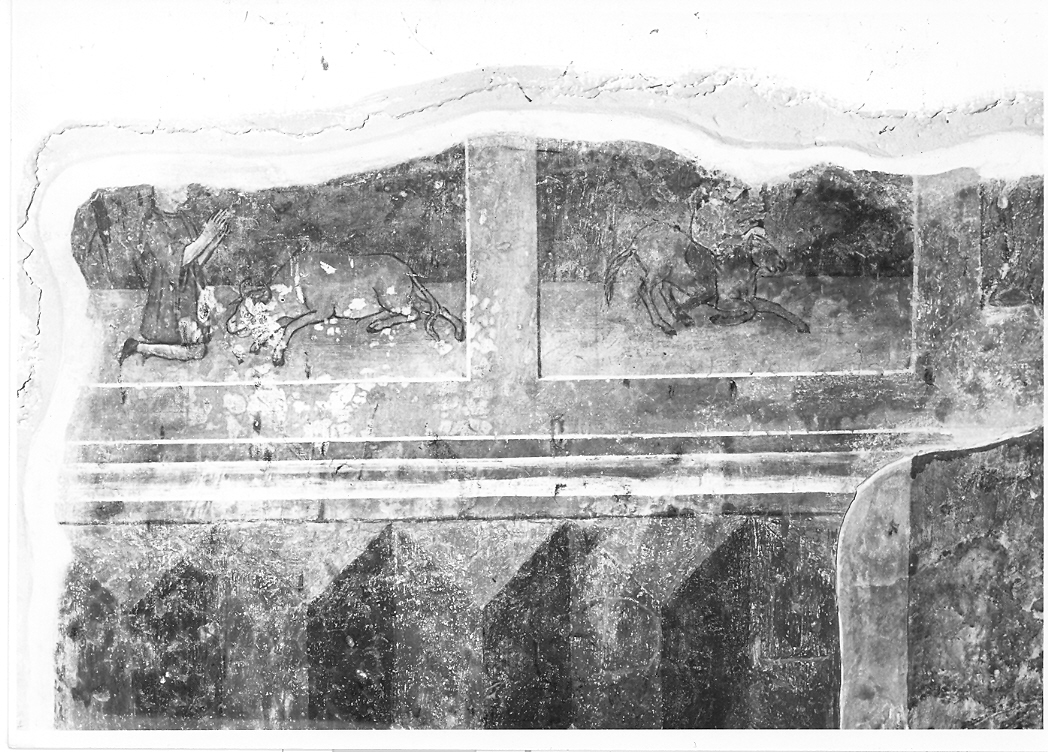 scene di ex voto (dipinto, frammento) - ambito marchigiano (sec. XVI)