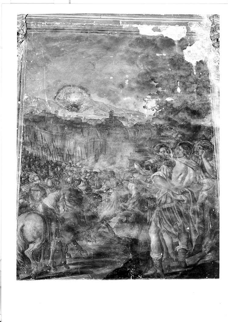 assedio di Gerico (dipinto, ciclo) di Buratti Girolamo (attribuito) (sec. XVII)