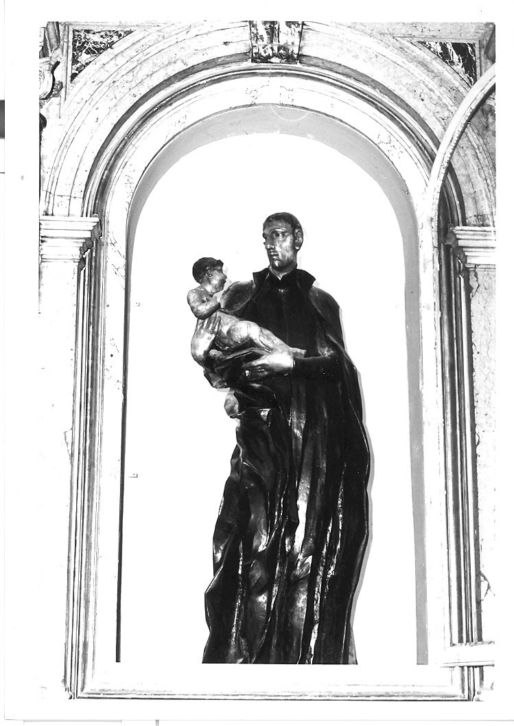San Filippo Neri col Bambino Gesù (statua) - ambito marchigiano (inizio sec. XVIII)