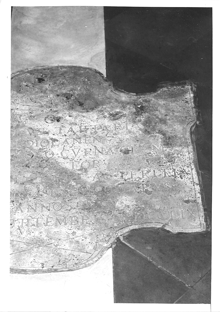 lapide tombale - bottega marchigiana (sec. XVIII)
