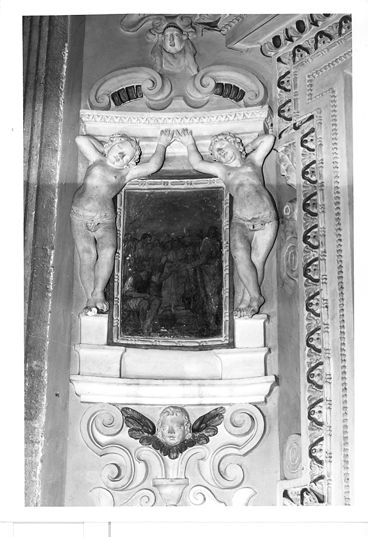 motivi decorativi vegetali con putti alati (decorazione plastica) di Gaia Pietro (attribuito) (sec. XVI)