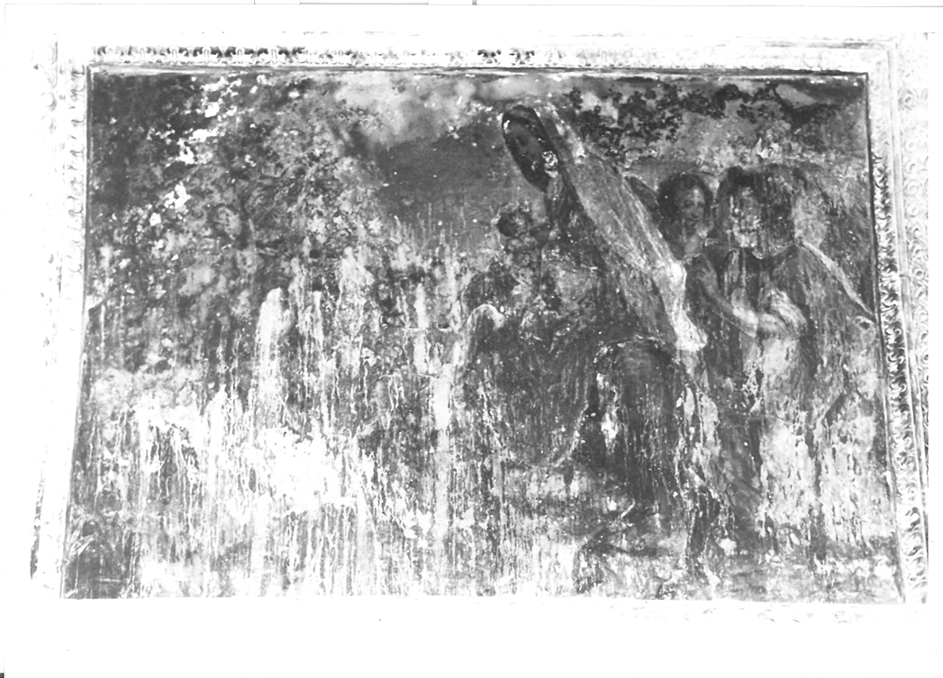 fuga in Egitto (dipinto) di Buratti Girolamo (attribuito) (sec. XVII)
