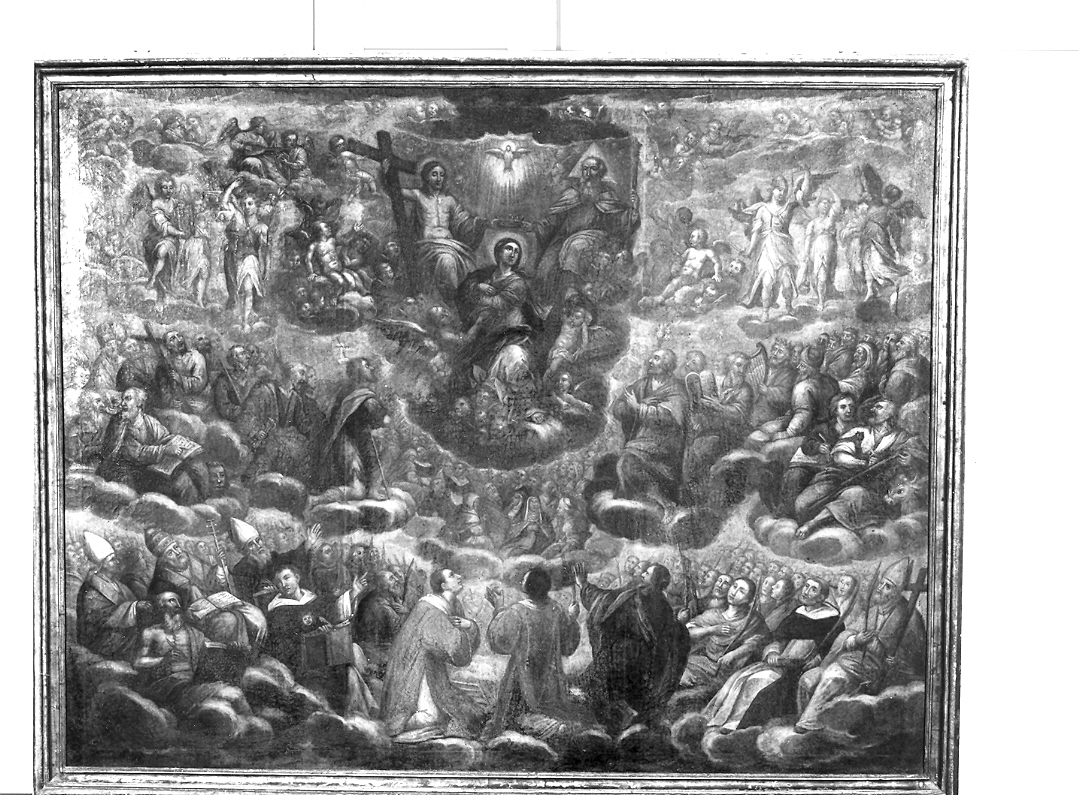 incoronazione di Maria Vergine (dipinto) - ambito italiano (sec. XVII)