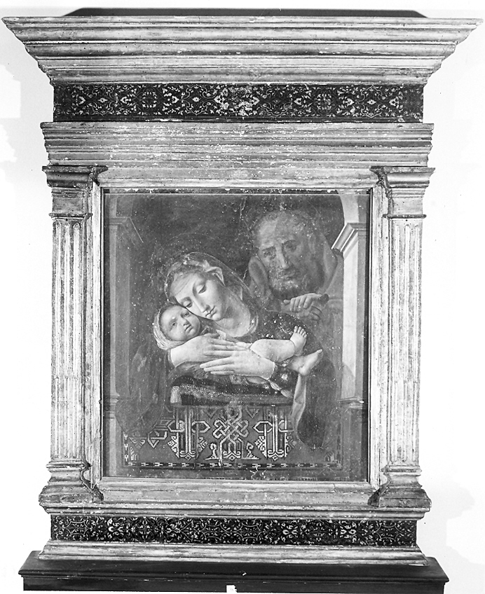 Sacra Famiglia (dipinto) di Mantegna Andrea (attribuito) (fine sec. XV)