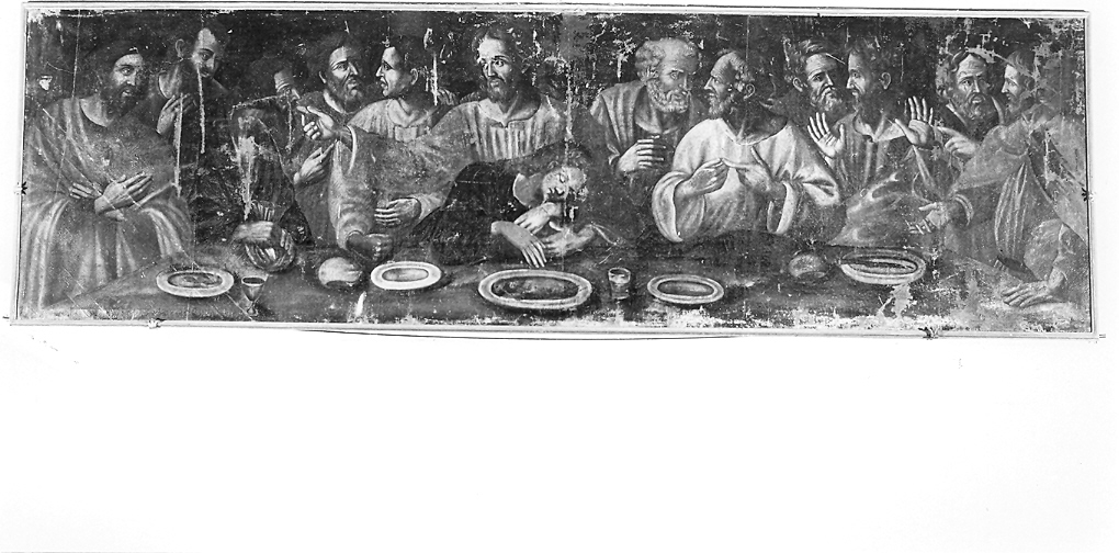 ultima cena (dipinto) di Jacometti Pietro Paolo (attribuito) (prima metà sec. XVII)