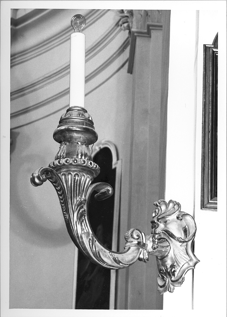 candeliere da parete - bottega italiana (sec. XIX)