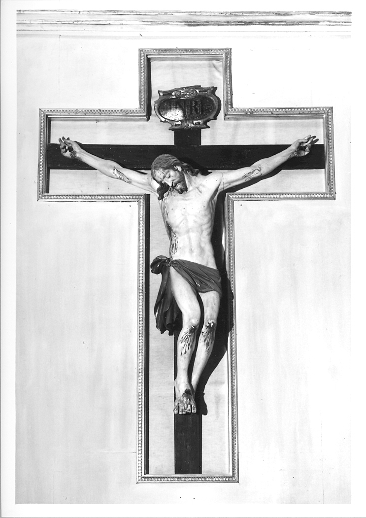 Cristo crocifisso (scultura) - bottega italiana (fine, inizio sec. XVIII, sec. XIX)