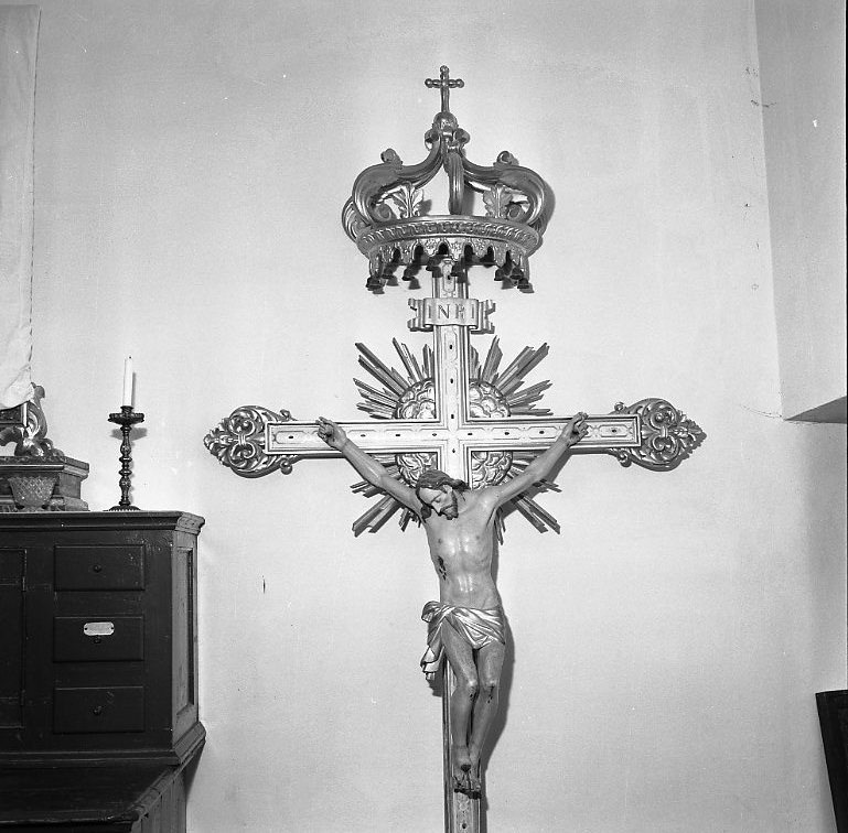Cristo crocifisso (croce processionale) - bottega italiana (inizio sec. XIX)