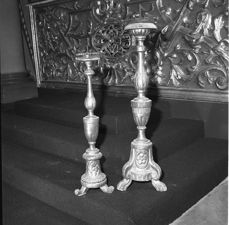 candeliere, coppia - bottega marchigiana (fine sec. XVIII)