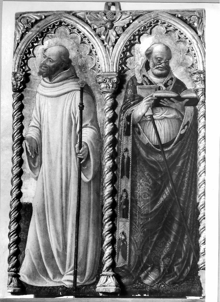 San Benedetto e San Biagio (scomparto di polittico, elemento d'insieme) di Niccolò di Liberatore detto Alunno (terzo quarto sec. XV)