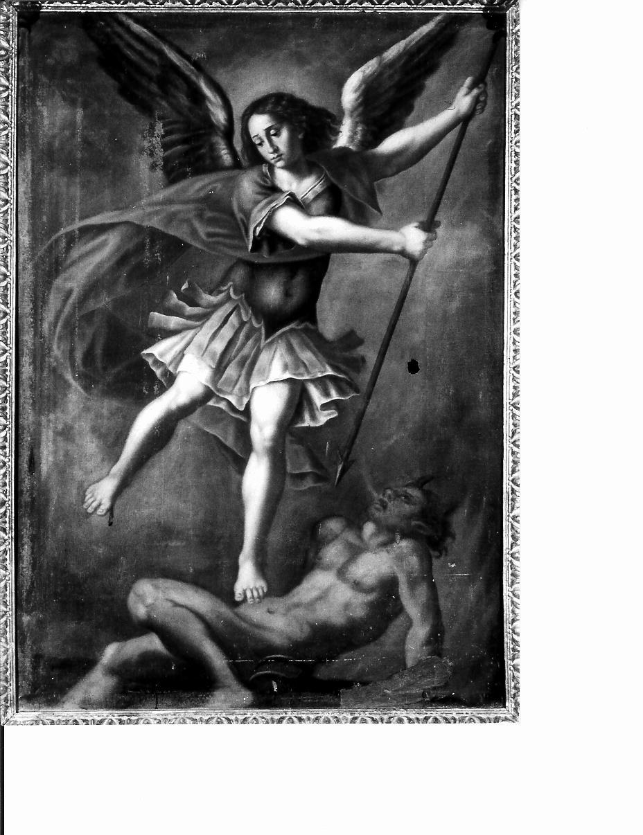 San Michele Arcangelo combatte Satana (dipinto) - ambito marchigiano (sec. XVII)