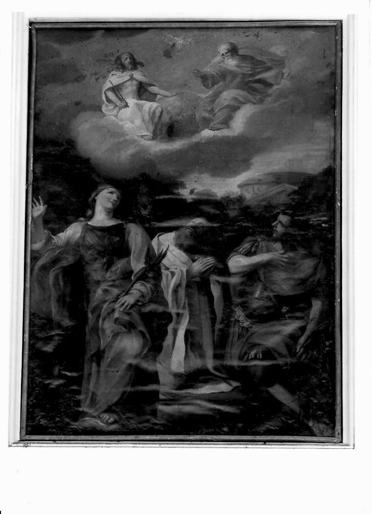 Trinità e Santi (dipinto) di Locatelli Pietro (sec. XVII)