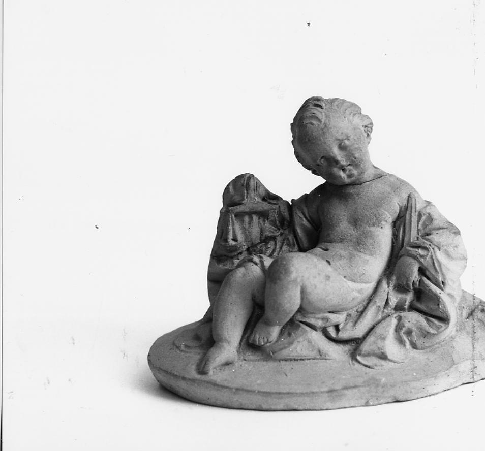 putto con segno zodiacale della Bilancia (scultura) di Paci Emidio (sec. XIX)