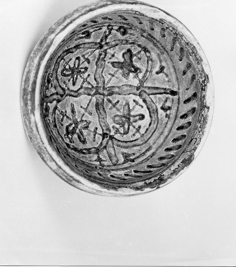 bacile - manifattura aretina (sec. XV)