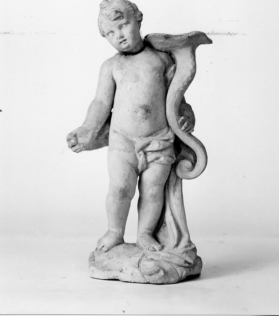 putto con cornucopia (scultura) di Paci Emidio (sec. XIX)