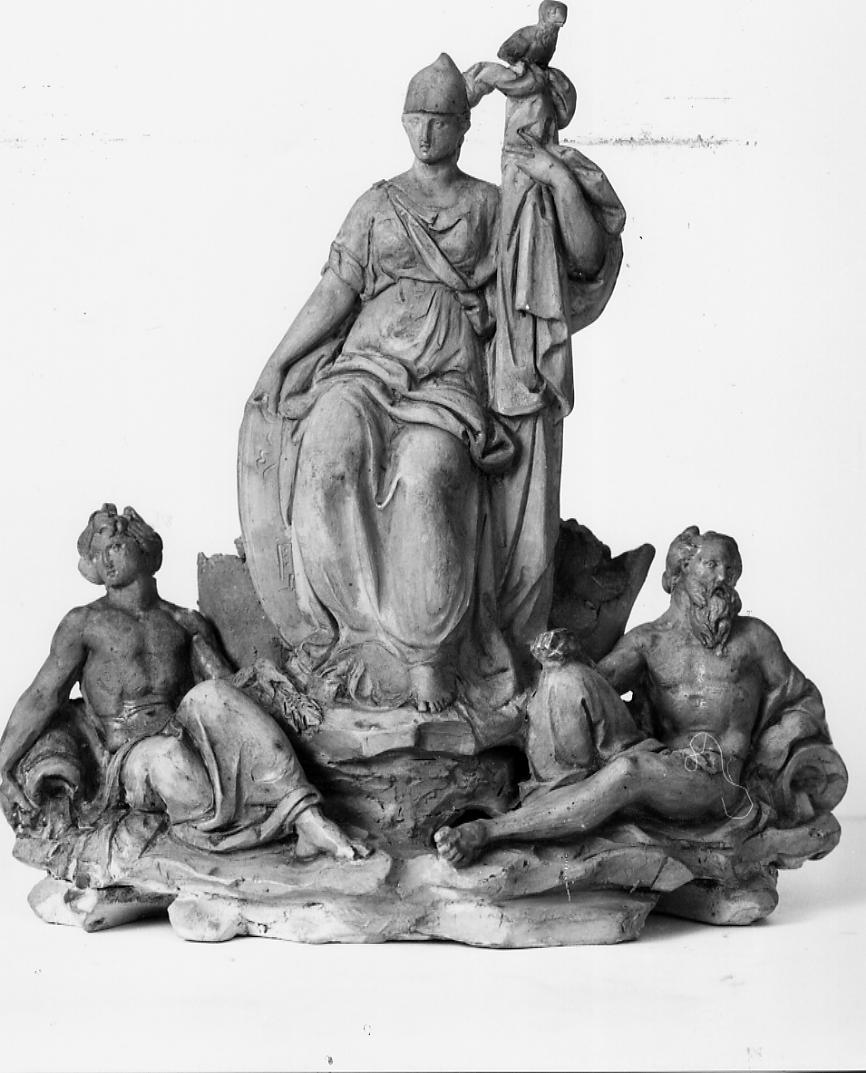 allegoria della Città di Ascoli (gruppo scultoreo) di Paci Emidio (sec. XIX)